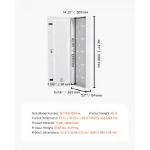 Structured Media Center Enclosure 42 in with Vented Hinged Door Cable Management