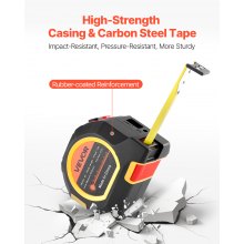 2in1 Laser Tape Measure 135ft Rechargeable Laser 16ft Magnetic Tape