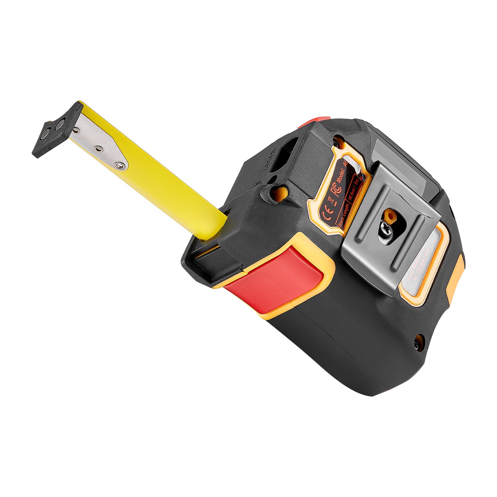VEVOR 2-in-1 Laser Tape Measure, 41m Rechargeable Laser Measurement Tool & 4.8m Measuring Tape with Magnetic, 4 Modes-Length, Area, Volume, Continuous,ft/in/m/ft+in Unit,for Outdoor,Decoration