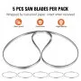 VEVOR Band Saw Blade for Cutting Meat Bone 83.5"x0.63"x0.02" Carbon Steel 5 PCS