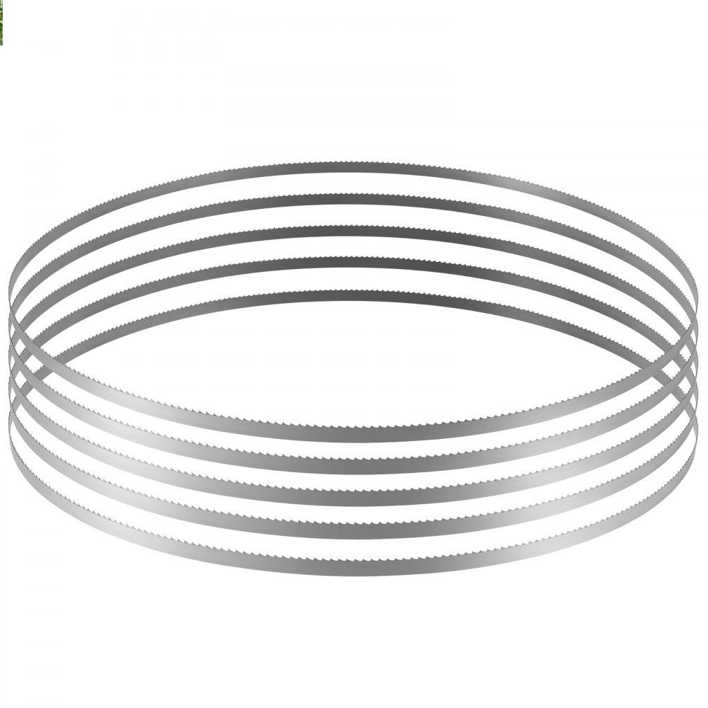 VEVOR Band Saw Blade, 82.3x0.63x0.02 inch, 5 PCS/Pack Meat Bandsaw Blades for Replacement, Carbon Steel Blade, Meat Cutting Blade Wrapped by Rust-Proof Paper, Fit for Commercial Bone Saw Machines