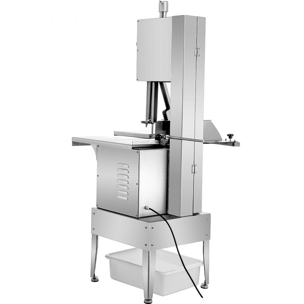 VEVOR 110V Bone Saw Machine 30.3x27.4-Inch Workbench, 1500W Electric Frozen Meat Cutter Saw Wheel Φ300mm, Meat Bandsaw Cutting Thickness 0-250 mm, High Speed 19m/s Great for Cutting Pig's Hoof Beef