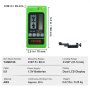 VEVOR Laser Receiver for Laser Level, 197 ft Working Range, Green Laser and Red Beam Detector for Pulsing Line Lasers, Adjustable Speaker & Dual LCD Display & Built-In Bubble Level, Clamp Included