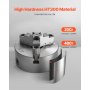 VEVOR 6 in 3-Jaw Self-Centering Lathe Chuck 1 1/2 in-8 Threaded Backing Plate