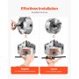 VEVOR 8 in 3-Jaw Self-Centering Lathe Chuck 2 1/4 in-8 Threaded Backing Plate