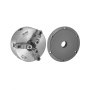 VEVOR 8 in 3-Jaw Self-Centering Lathe Chuck 2 1/4 in-8 Threaded Backing Plate