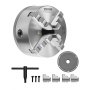 VEVOR 8 in 4-Jaw Self-Centering Lathe Chuck 1 1/2 in-8 Threaded Backing Plate
