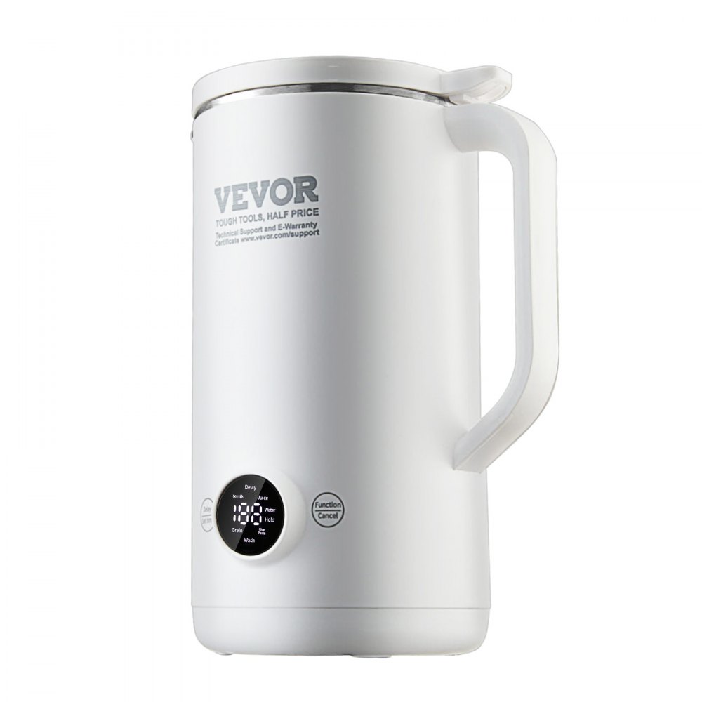VEVOR Nut Milk Maker 8-in-1 Soy Milk Maker 8-Leaf Blades 600ML 2-18 Hours Timer