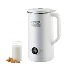 VEVOR Máquina para hacer leche de nueces 8 en 1 Máquina para hacer leche de soja Cuchillas de 8 hojas 600 ML Temporizador de 2-18 horas
