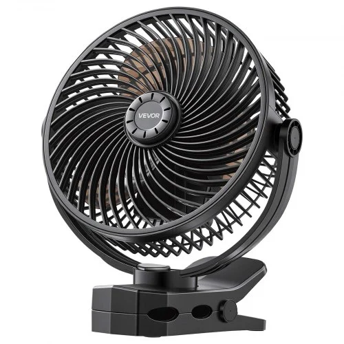 Laetav klambriventilaator, must