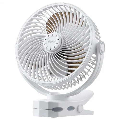 Laetav klambriventilaator, valge