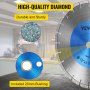VEVOR Diamond Blade 12" Concrete Saw Blade Wet or Dry Segmented Cutting Wheel Masonry Wet Saw Blade General Purpose Power Saw 0.47in Tall Segment Blade Diamond Blades for Concrete Brick Block Masonry
