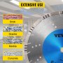 VEVOR 14" 356mm Premium Speedy Laser Welded Diamond Saw Blade Demo Saw Blade