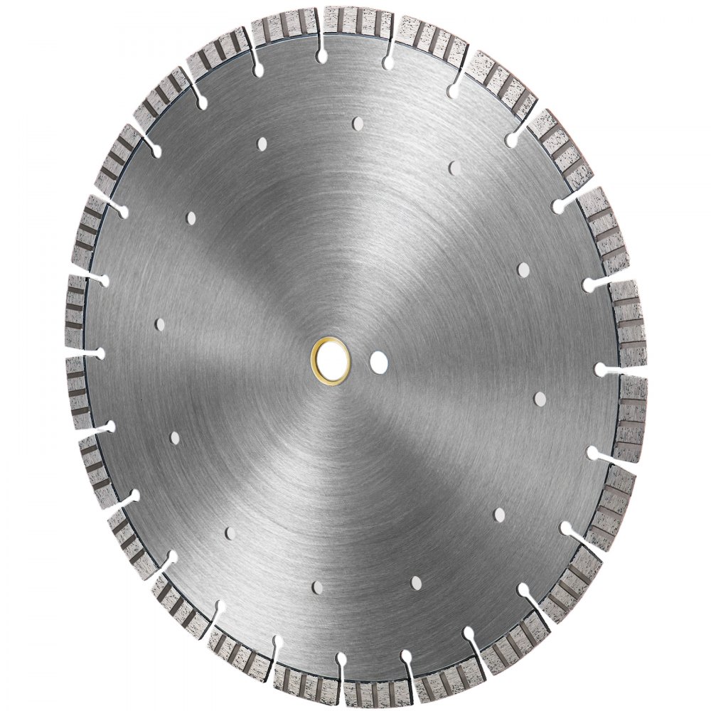 VEVOR Diamond Blade 14" Concrete Saw Blade Wet or Dry Segmented Cutting Wheel Masonry Wet Saw Blade General Purpose Power Saw 0.47in Tall Segment Blade Diamond Blades for Concrete Brick Block Masonry