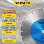 VEVOR 16" 400mm Laser Welded Diamond Saw Blade Demo Concrete Masonry Brick