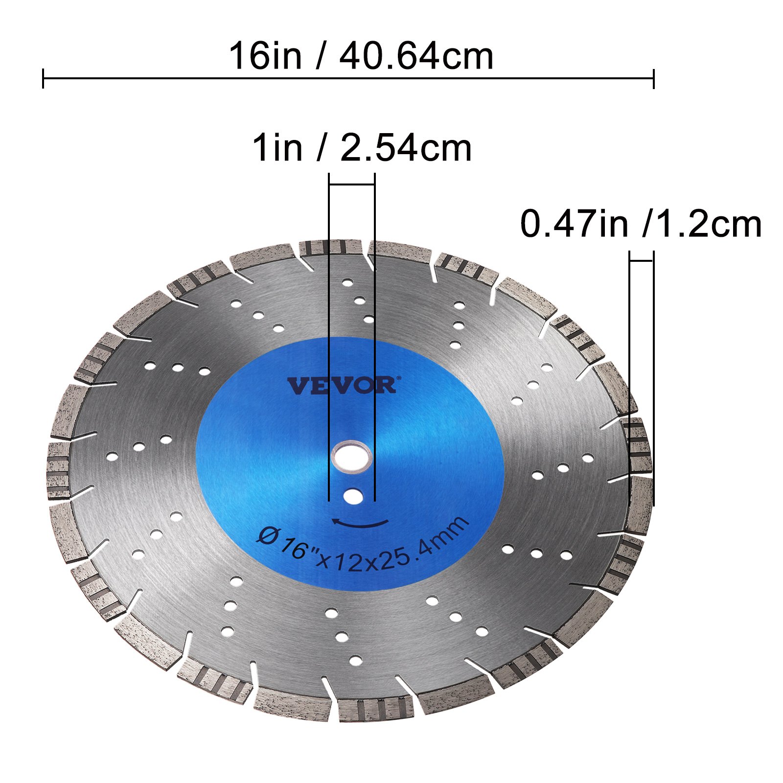 16inch 400mm Premium Speedy Laser welded diamond blade Concrete Brick Block Pave