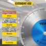 VEVOR 18in 457mm Diamond Blade Concrete Saw Blade 25.4mm for Concrete Tile