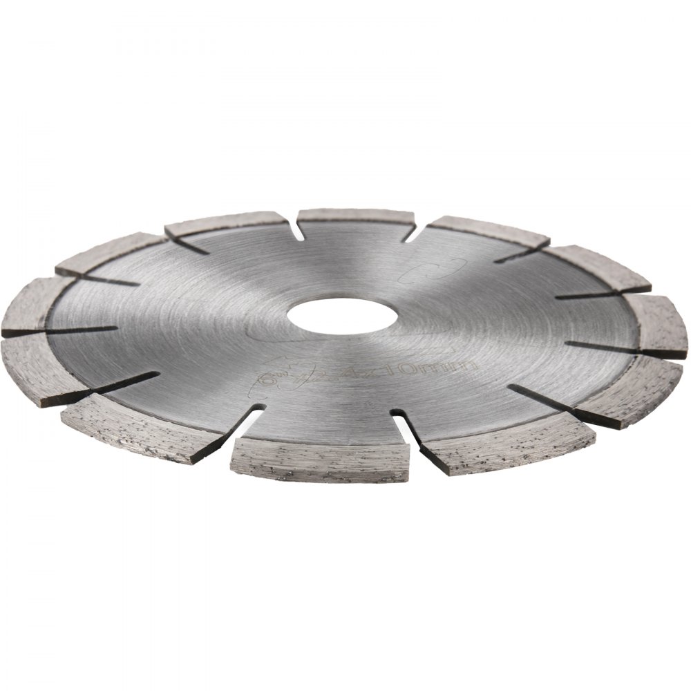 VEVOR Soff-Cut Diamond Blade 6" Concrete Saw Blade 4-Pack Masonry Wet Saw Blade Laser Welding Concrete Blade Dry Wet Cutting Diamond Blades for Cutting w/Soft Bond Tile Marble Stone Concrete Asphalt