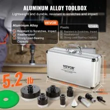VEVOR Diamond Core Drill Bit Set, 6 PCS 20/25/35/50/75/100mm Diamond Hole Saw Kit, with Finger Milling Bit Cone Bit Saw Blade and Storage Case, for Dry and Wet, Diamond Drill Bits for Ceramic Tile