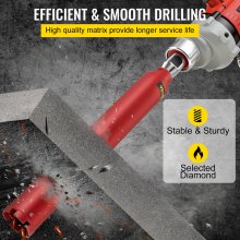 VEVOR Dry Diamond Core Drill 2.5"/ 63mm Dia. Hole Cutter for Concrete Masonry