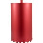 red VEVOR diamond core drill bit with cylindrical design and smooth finish.