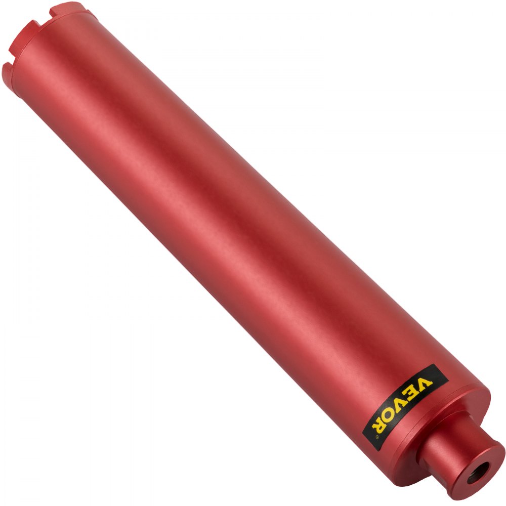 VEVOR Diamond Core Drill, 3"/ 76 mm Diameter Core Drill Bit, 14"/ 355 mm Concrete Core Drill Bit, 5/8"-11 Thread Core Bit, Wet Drill Core Bits w/a Blade, Diamond Wet Coring Bit for Concrete Brick