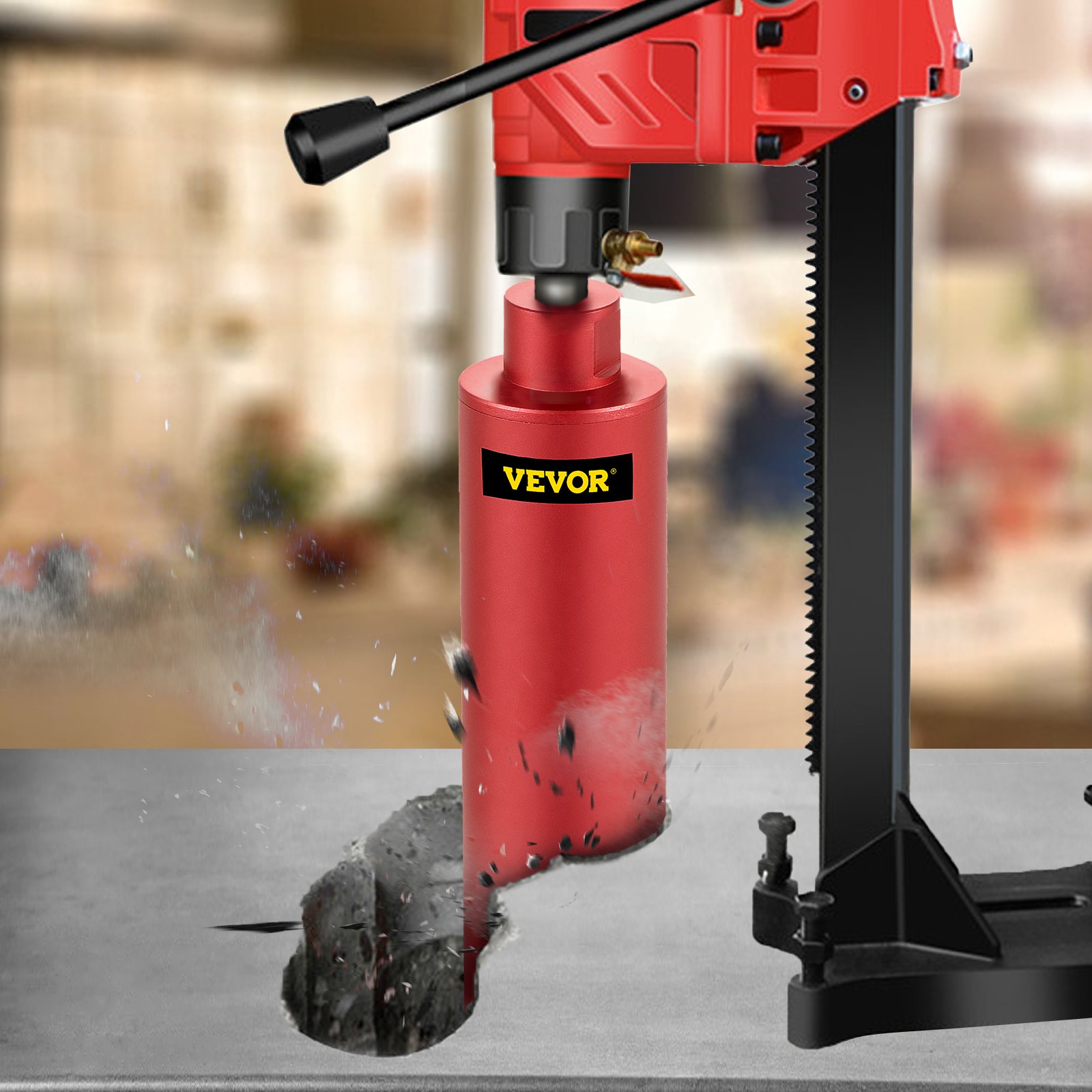 VEVOR Wet Diamond Core Drill 3"/76mm Dia. Hole Cutter for Concrete Masonry Brick