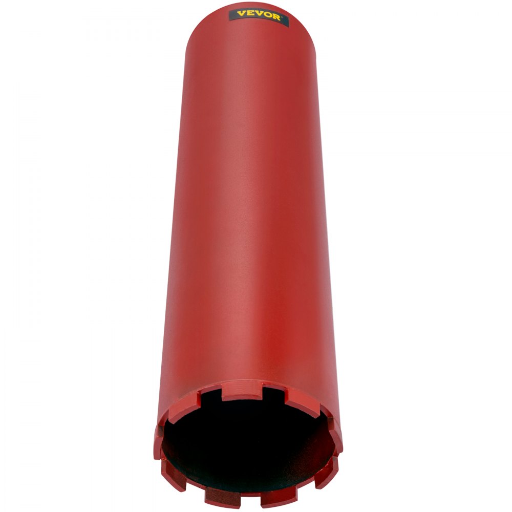 VEVOR Diamond Core Drill, 4"/101mm Diameter Core Drill Bit, 14"/355mm Concrete Core Drill Bit, 5/8"-11 Thread Core Bit, Dry/Wet Drill Core Bits with a Blade, Diamond Wet Coring Bit For Concrete Brick