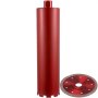Τρυπάνι VEVOR Diamond Core, 4"/101mm διάμετρος τρυπάνι πυρήνα, 14"/355mm τρυπάνι πυρήνα σκυροδέματος, 5/8"-11 μύτες πυρήνα σπειρώματος, ξηρό/υγρό τρυπάνι με λεπίδα, διαμαντένιο τρυπάνι υγρού πυρήνα για σκυρόδεμα Τούβλο