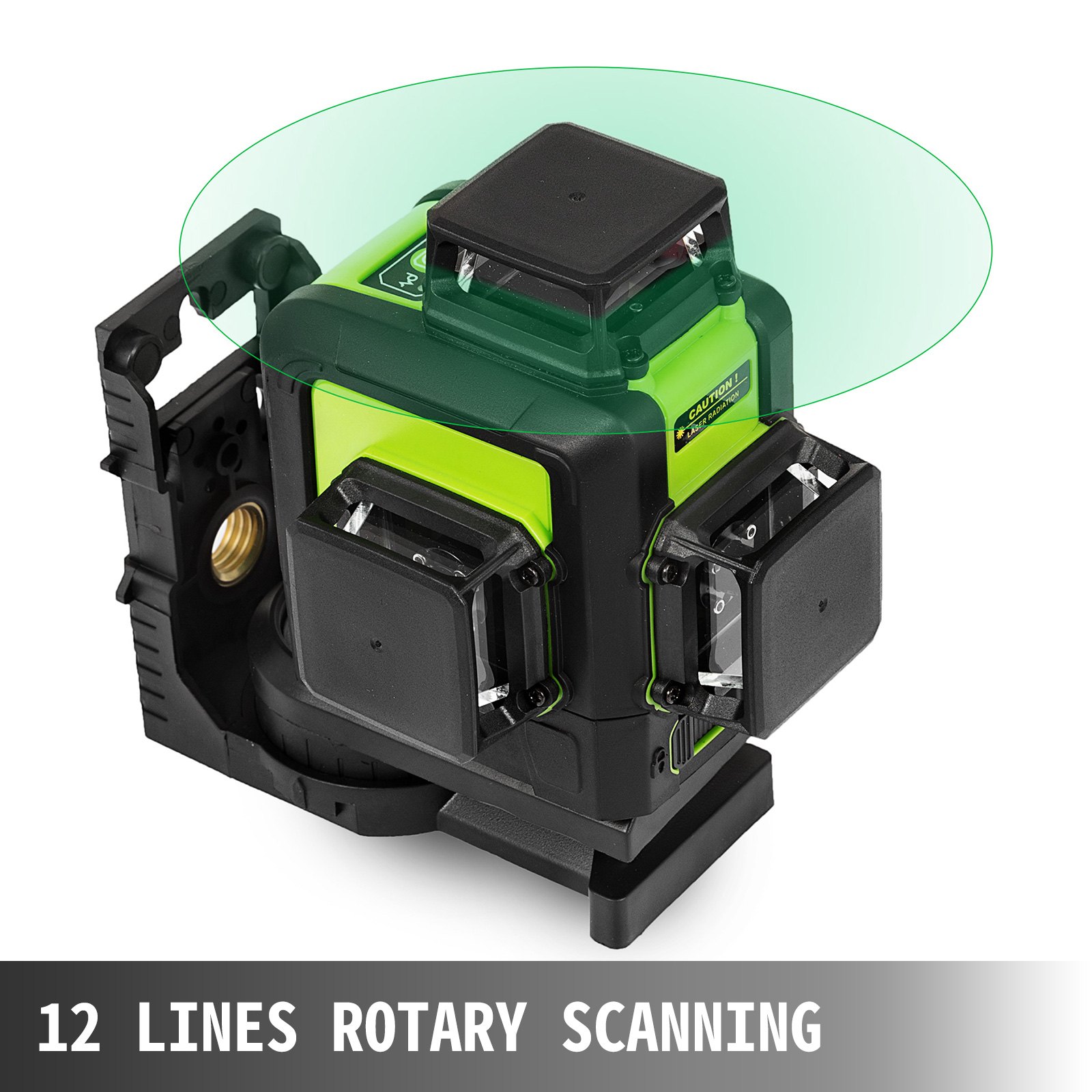 VEVOR 12 Lines Self-Leveling 903CG Rotary Laser Level Kit 360°Rotatable Horizontal & Vertical Cross Line Rotating Laser Kit