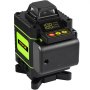 VEVOR Cross Line Laser Level, 4 x 360° Four Plane Switchable Lines, 131FT Green Beam, Self Leveling & Tilt Leveling Laser Level, 360° Magnetic Base & Mini Tripod Base Included, for Home Decoration