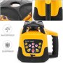 VEVOR Rotary Laser Level Kit Red Beam Digital Self-Leveling Rotary Laser Kit 500M Range with Remote Control Receiver Carrying Case