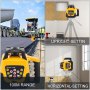 VEVOR Rotary Laser Level Kit Red Beam Digital Self-Leveling Rotary Laser Kit 500M Range with Remote Control Receiver Carrying Case