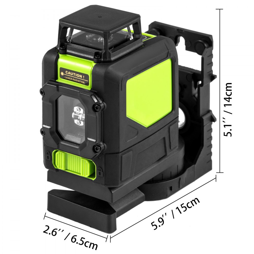 5 Line Self-leveling Laser Level Red Beam Vertical & Horizontal Cross