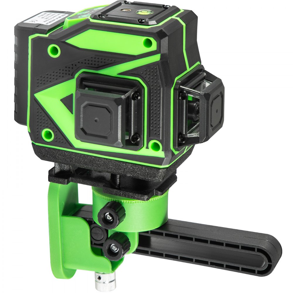 VEVOR Cross Line Laser Level, 3 x 360° Three Plane Switchable Lines, 131FT Green Beam, Self Leveling & Tilt Leveling Laser Level, 360° Magnetic Base & Mini Jack Stand Included, for Home Decoration