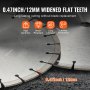 VEVOR Diamond Blade 18inch Concrete Saw Blade Wet or Dry 0.47inch Flat Teeth