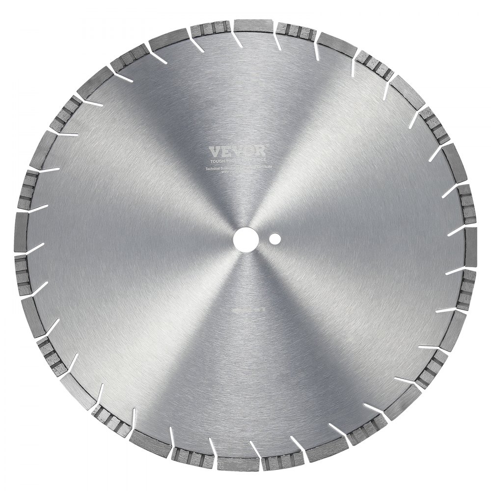 VEVOR Diamond Blade, 18inch/450mm Concrete Saw Blade Wet or Dry, 0.47inch/12mm Slanted Teeth Diamond Segment Blade, Universal 1 inch/25.4 mm Center Hole Diameter, for Concrete Cement Board Tile Brick