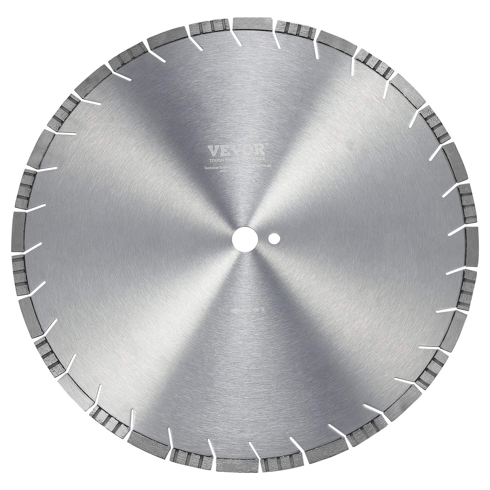 VEVOR Diamond Blade, 18inch/450mm Concrete Saw Blade Wet or Dry, 0.47inch/12mm Slanted Teeth Diamond Segment Blade, Universal 1 inch/25.4 mm Center Hole Diameter, for Concrete Cement Board Tile Brick
