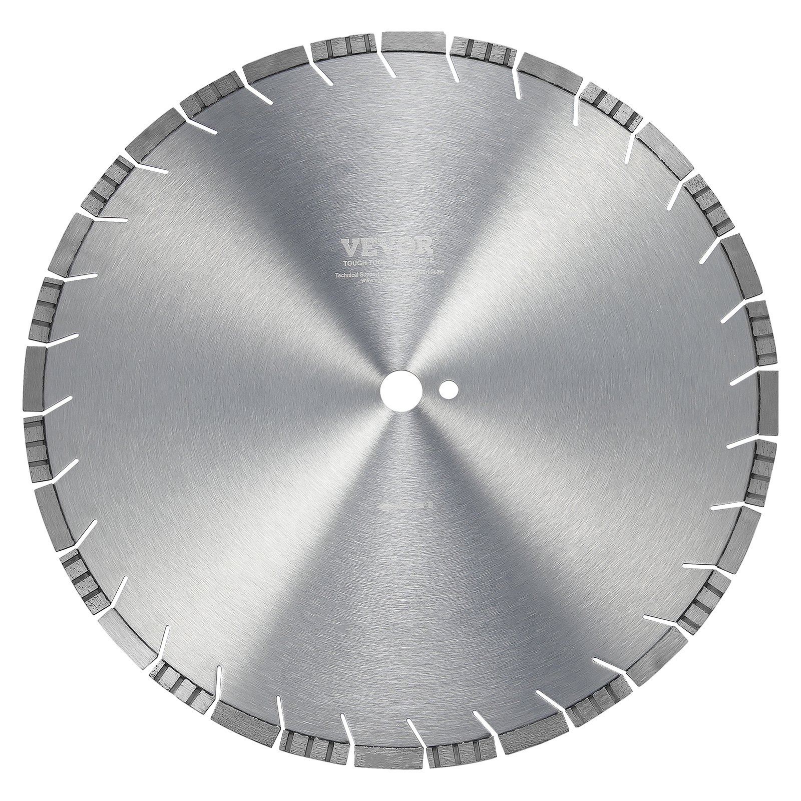 VEVOR Diamond Blade, 18inch/450mm Concrete Saw Blade Wet or Dry, 0.47inch/12mm Slanted Teeth Diamond Segment Blade, Universal 1 inch/25.4 mm Center Hole Diameter, for Concrete Cement Board Tile Brick
