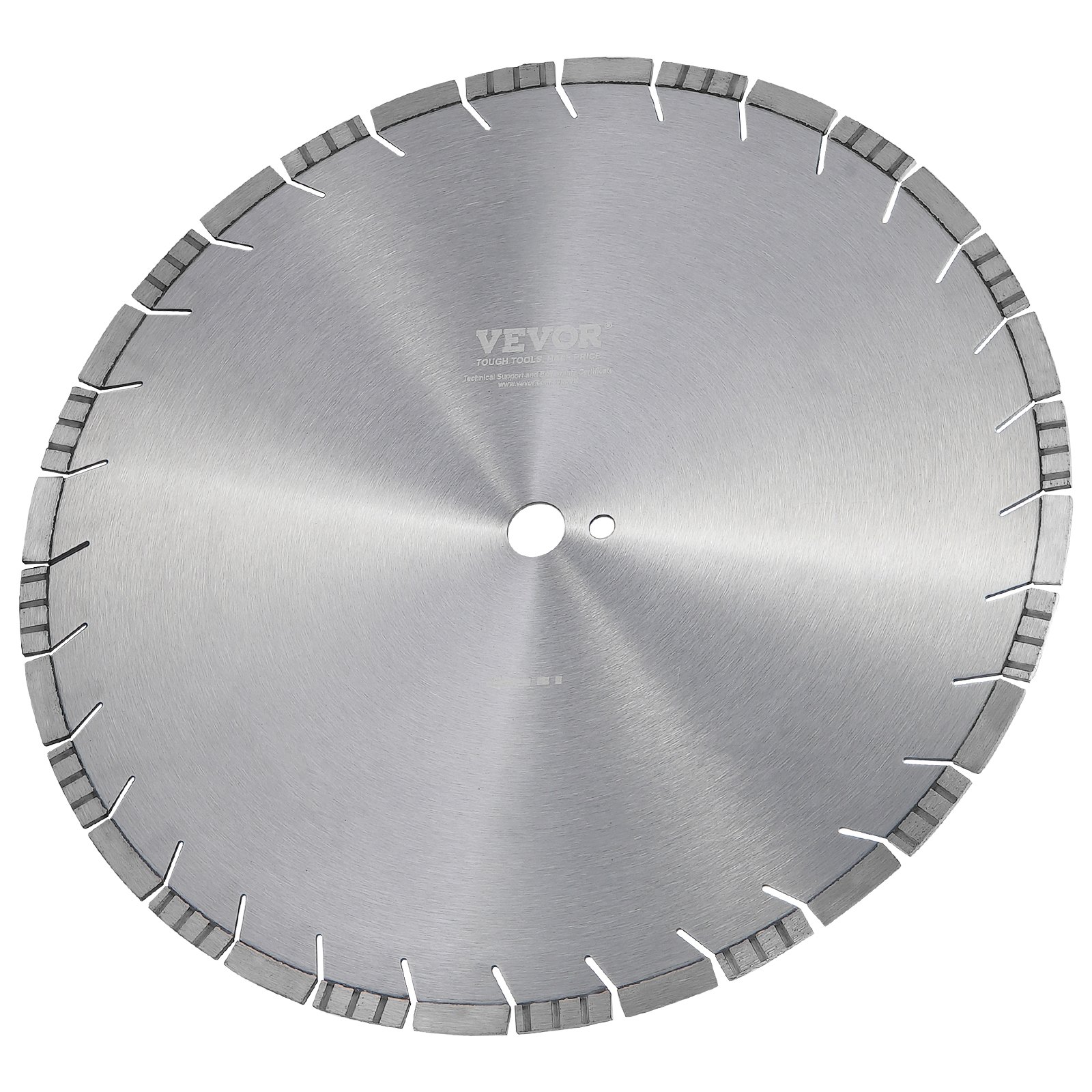 VEVOR Diamond Blade, 18inch/450mm Concrete Saw Blade Wet or Dry, 0.47inch/12mm Slanted Teeth Diamond Segment Blade, Universal 1 inch/25.4 mm Center Hole Diameter, for Concrete Cement Board Tile Brick