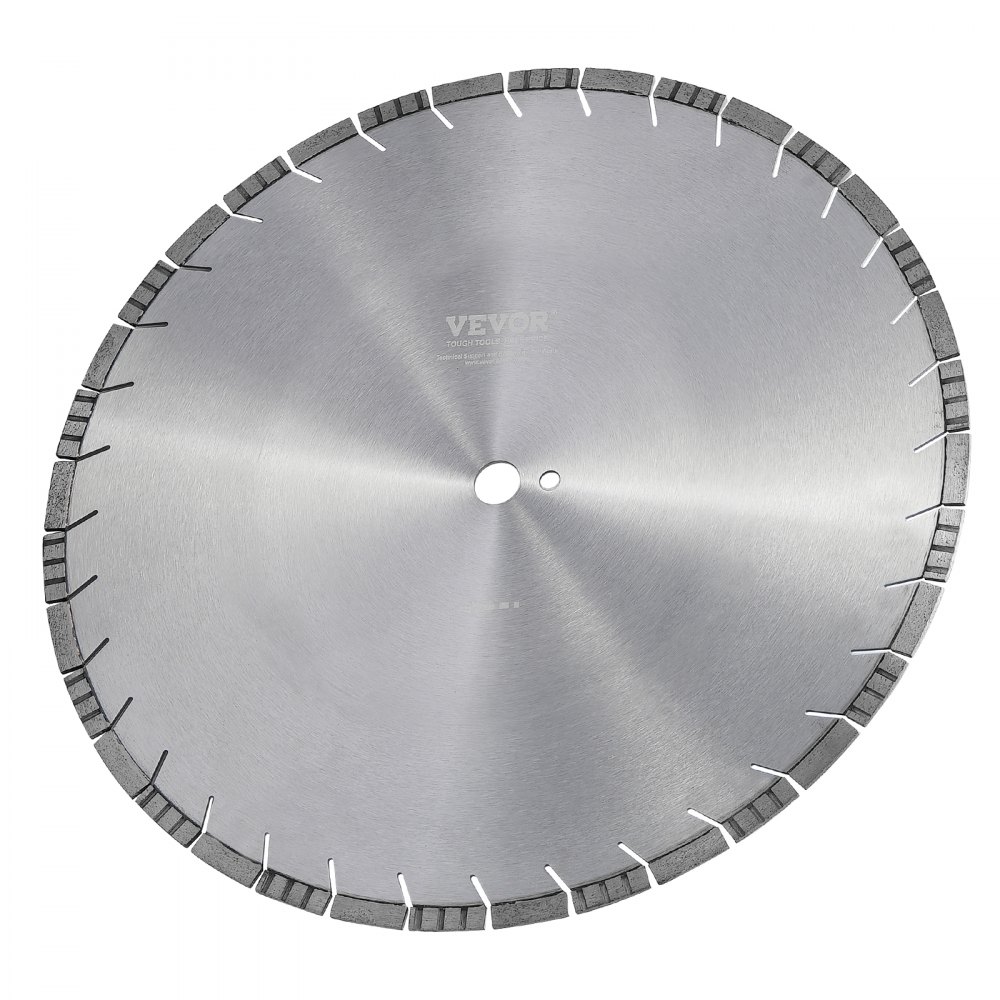 VEVOR Diamond Blade, 20inch/500mm Concrete Saw Blade Wet or Dry, 0.47inch/12mm Slanted Teeth Diamond Segment Blade, Universal 1 inch/25.4 mm Center Hole Diameter, for Concrete Cement Board Tile Brick