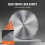 VEVOR Diamond Blade 20 ιντσών Λεπίδα πριονιού σκυροδέματος υγρά ή στεγνά 0,47 ιντσών λοξά δόντια