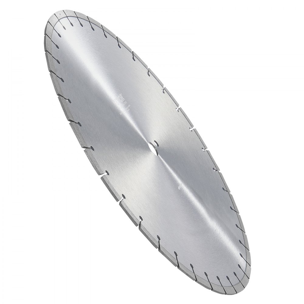 VEVOR Diamond Blade, 20inch/500mm Concrete Saw Blade Wet or Dry, 0.47inch/12mm Flat Teeth Diamond Segment Blade, Universal 1 inch/25.4 mm Center Hole Diameter, for Concrete Cement Board Tile Brick
