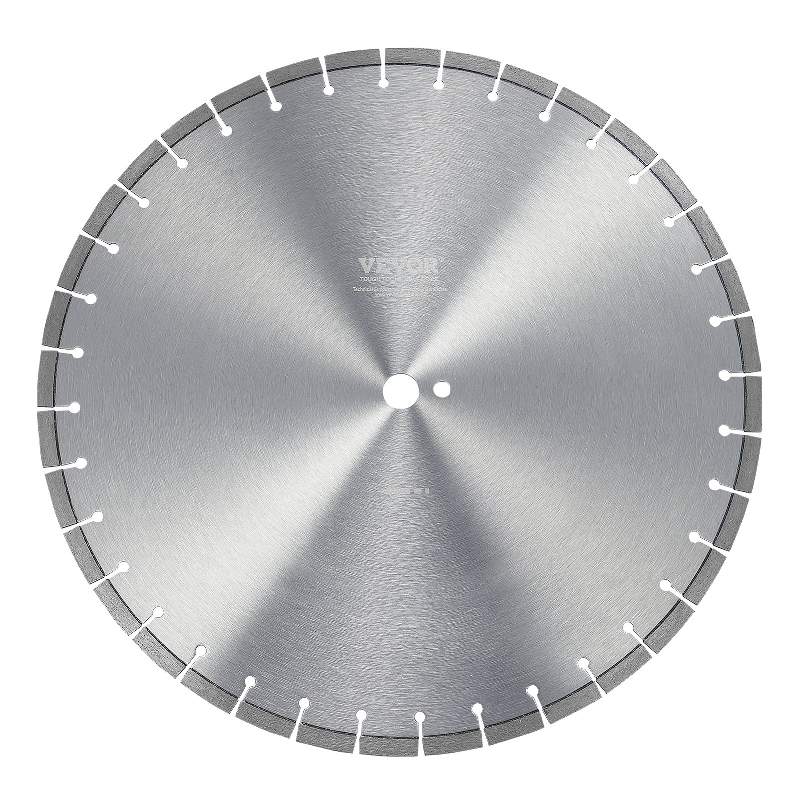 VEVOR Diamond Blade, 20inch/500mm Concrete Saw Blade Wet or Dry, 0.47inch/12mm Flat Teeth Diamond Segment Blade, Universal 1 inch/25.4 mm Center Hole Diameter, for Concrete Cement Board Tile Brick