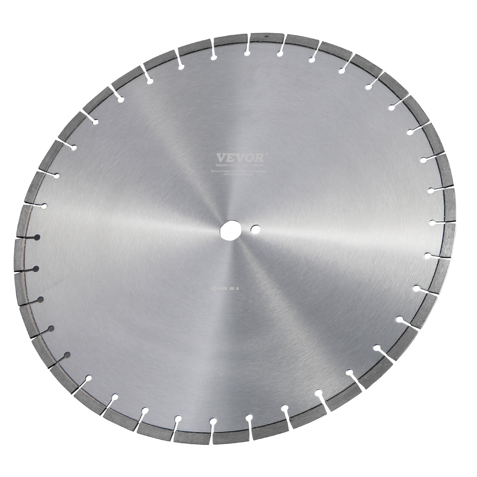 VEVOR Diamond Blade, 20inch/500mm Concrete Saw Blade Wet or Dry, 0.47inch/12mm Flat Teeth Diamond Segment Blade, Universal 1 inch/25.4 mm Center Hole Diameter, for Concrete Cement Board Tile Brick