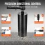 VEVOR Core Drill Bit, 10.2 cm Wet/Dry Diamond Core Drill Bits for Brick and Block, Concrete Core Drill Bit with Pilot Bit Adapter and Saw Blade, 24.1 cm Drilling Depth, 1.6 cm-11 Inner Thread, Laser Welding