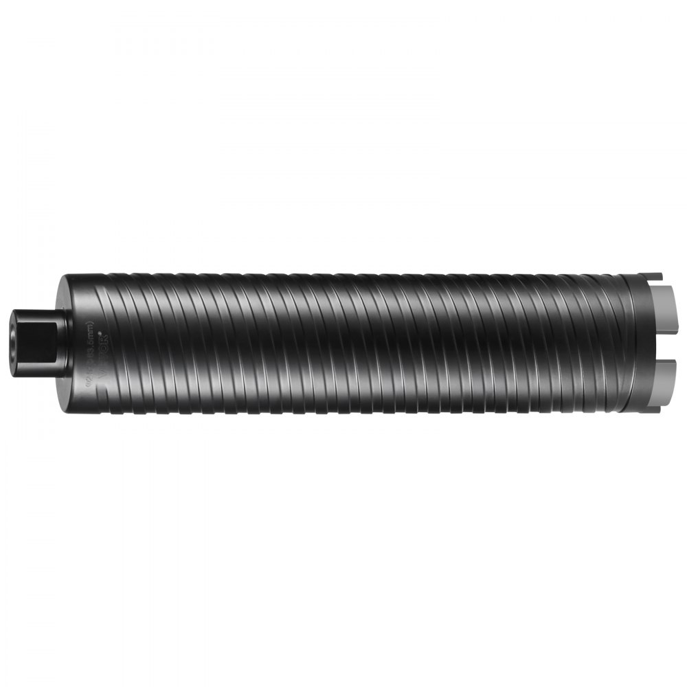 VEVOR core drill bit with grooved surface and hexagonal connector, designed for efficient drilling.