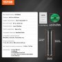 VEVOR Core Drill Bit, 2.5" Wet/Dry Diamond Core Drill Bits for Brick and Block, Concrete Core Drill Bit with Pilot Bit Adapter and Saw Blade, 9.5" Drilling Depth, 5/8"-11 Inner Thread, Laser Welding