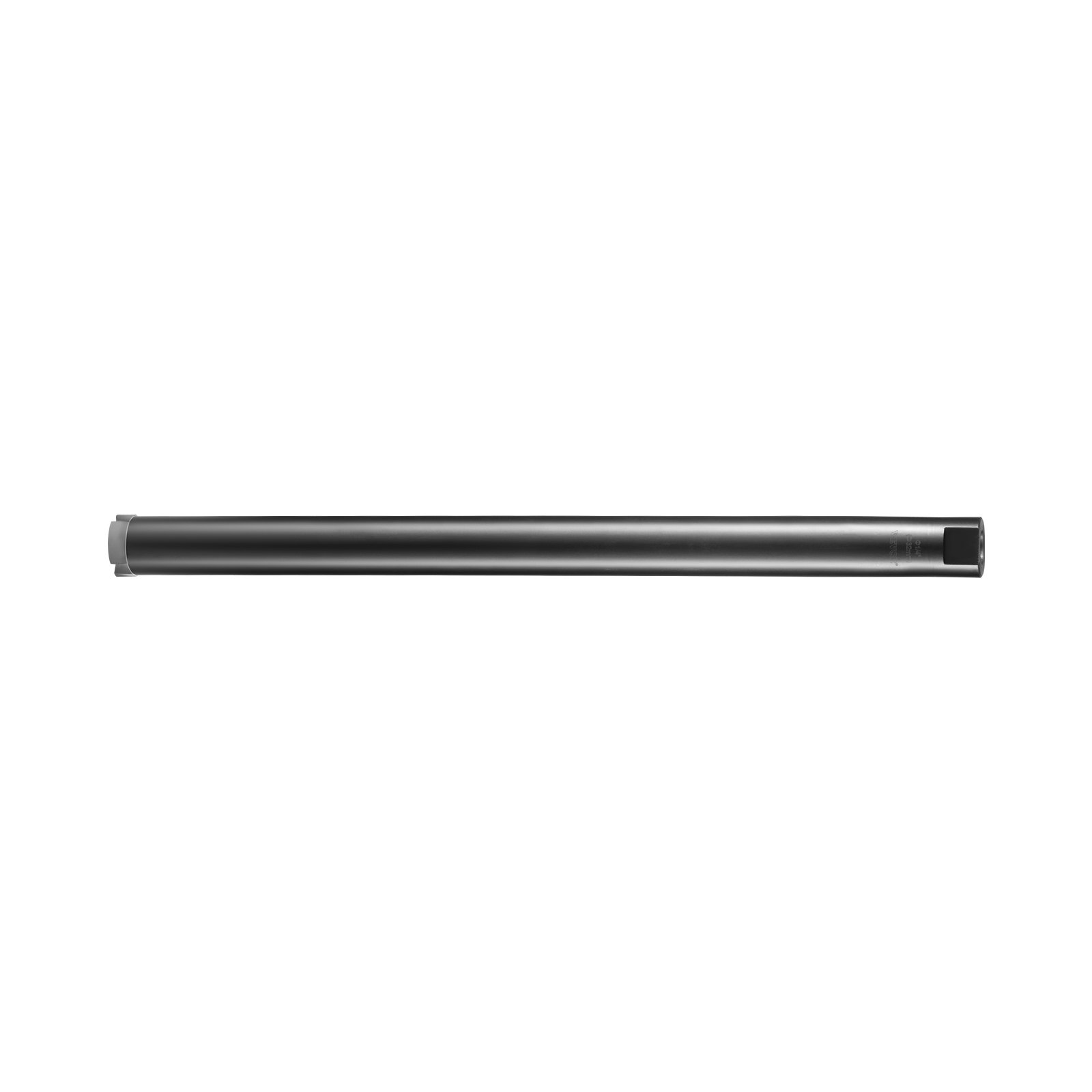 VEVOR diamond core drill bit, long cylindrical black metal tool with hexagonal end.