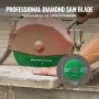 VEVOR Core Drill Bit, 2" Wet Diamond Core Drill Bits, 14" Drilling Depth Concrete Core Drill Bit with Saw Blade, 1-1/4"-7 Inner Thread, Laser Welding, Diamond Wet Coring Bit for Concrete Brick